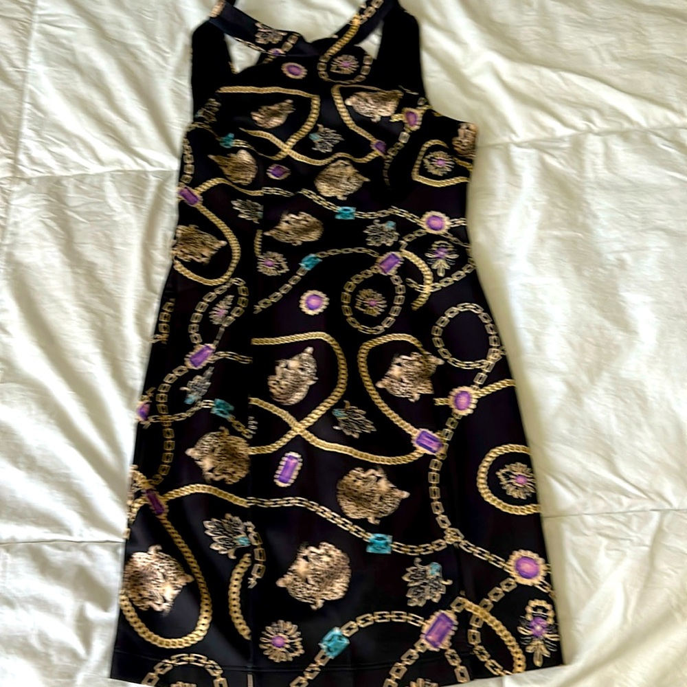 Sexy halter neck open back short dress